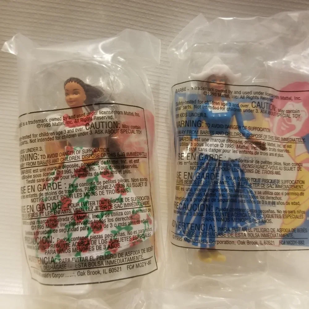 NIB NWOT whole set- 1990 Barbie World McDonalds toys! - Picture 3 of 4